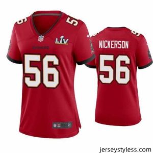Gorgeous Hardy Nickerson Buccaneers Red Super Bowl Lv Game Jersey