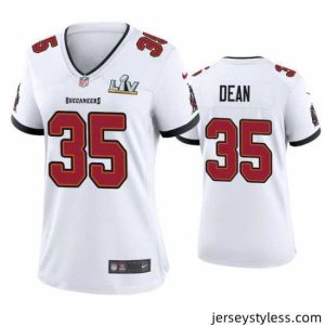 Fantastic Jamel Dean Buccaneers White Super Bowl Lv Game Jersey