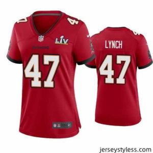 Fantastic John Lynch Buccaneers Red Super Bowl Lv Game Jersey