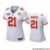 Unique Kansas City Chiefs 21 Trent McDuffie White Vapor Untouchable Limited Stitched Football 2024 Super Bowl LVIII Jersey