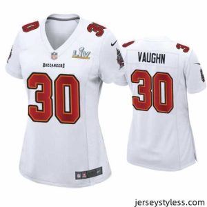 Premium Ke'Shawn Vaughn Buccaneers White Super Bowl Lv Game Fashion Jersey
