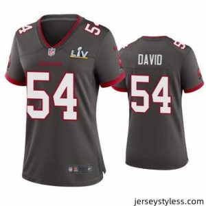Premium Lavonte David Buccaneers Pewter Super Bowl Lv Game Jersey