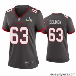 Premium Lee Roy Selmon Buccaneers Pewter Super Bowl Lv Game Jersey