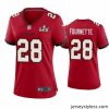 Gorgeous Leonard Fournette Buccaneers Red Super Bowl Lv Game Jersey