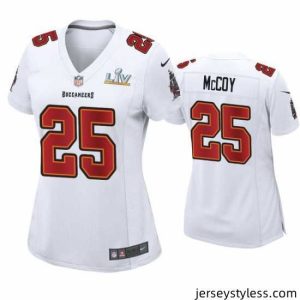 Impressive Lesean Mccoy Buccaneers White Super Bowl Lv Game Fashion Jersey