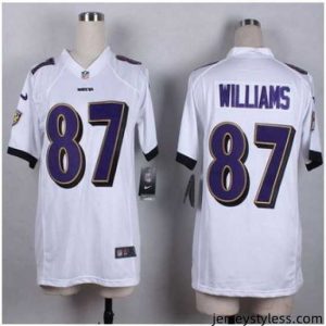 Stylish New Ravens #87 Maxx Williams White Stitched NFL New Elite Jersey