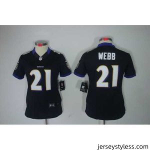 Stunning Nike Baltimore Ravens #21 Lardarius Webb Black Color[NIKE LIMITED Jersey]
