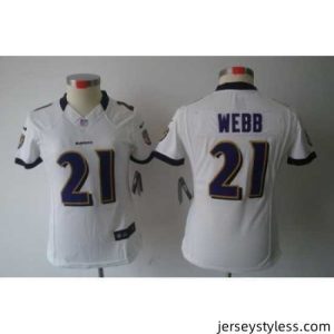 Gorgeous Nike Baltimore Ravens #21 Lardarius Webb White Color[NIKE LIMITED Jersey]