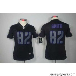 Stylish Nike Baltimore Ravens 82 Torrey Smith Black Jerseys[Impact Limited]