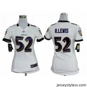 Premium Nike baltimore ravens #52 r.lewis white jerseys