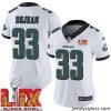 Amazing Philadelphia Eagles Cooper DeJean #33 White 2024 2025 Super Bowl LIX F.U.S.E Stitched NFL Jersey