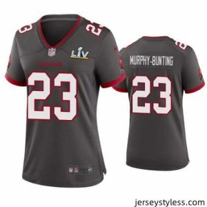 Fantastic Sean Murphy Bunting Buccaneers Pewter Super Bowl Lv Game Jersey