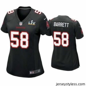 Stunning Shaquil Barrett Buccaneers Black Super Bowl Lv Game Fashion Jersey