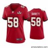 Stunning Shaquil Barrett Buccaneers Red Super Bowl Lv Game Jersey