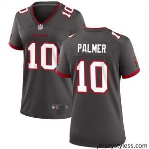 Fantastic Tampa Bay Buccanee 10 Trey Palmer Grey 2023 Stitched Jersey  Run Small