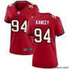 Impressive Tampa Bay Buccanee 94 Calijah Kancey Red 2023 Draft Stitched Game Jersey