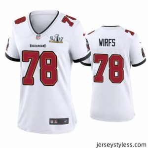 Unique Tristan Wirfs Buccaneers White Super Bowl Lv Game Jersey