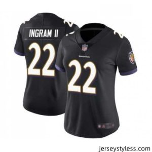 Unique Womens Baltimore Ravens 22 Mark Ingram II Black Alternate Vapor Untouchable Limited Player Football Jersey