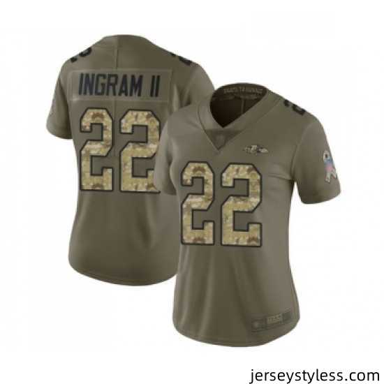 Womens-Baltimore-Ravens-22-Mark-Ingram-II-Limited-Olive-Camo-Salute-to-Service-Football-Jersey-576169_21760_550X550