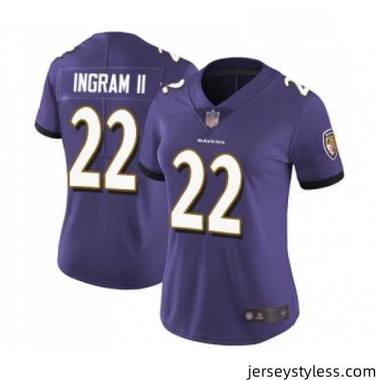 Womens-Baltimore-Ravens-22-Mark-Ingram-II-Purple-Team-Color-Vapor-Untouchable-Limited-Player-Football-Jersey-611886_21760_550X550