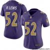 Stunning Womens Nike Baltimore Ravens 52 Ray Lewis Limited Purple Rush Vapor Untouchable NFL Jersey
