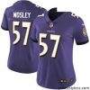 Gorgeous Womens Nike Baltimore Ravens 57 CJ Mosley Elite Purple Team Color NFL Jersey
