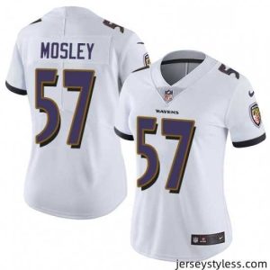 Unique Womens Nike Baltimore Ravens 57 CJ Mosley Elite White NFL Jersey