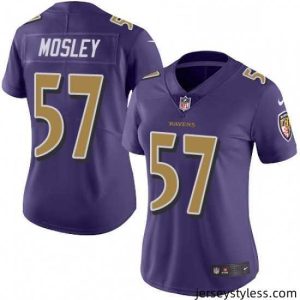 Unique Womens Nike Baltimore Ravens 57 CJ Mosley Limited Purple Rush Vapor Untouchable NFL Jersey