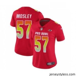 Impressive Womens Nike Baltimore Ravens 57 CJ Mosley Limited Red AFC 2019 Pro Bowl NFL Jersey