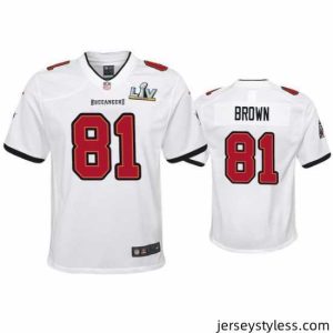 Impressive Antonio Brown Buccaneers White Super Bowl Lv Game Jersey