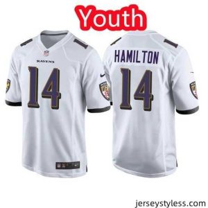 Unique Baltimore Ravens 14 Kyle Hamilton White Jersey