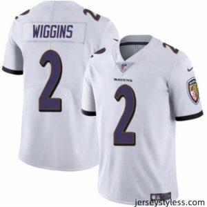 Premium Baltimore Ravens 2 Nate Wiggins White 2024 Draft Vapor Limited Football Jersey