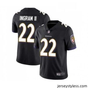 Unique Baltimore Ravens 22 Mark Ingram II Black Alternate Vapor Untouchable Limited Player Football Jersey