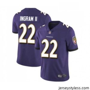 Fantastic Baltimore Ravens 22 Mark Ingram II Purple Team Color Vapor Untouchable Limited Player Football Jersey