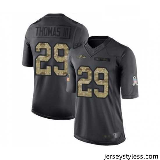 Youth-Baltimore-Ravens-29-Earl-Thomas-III-Limited-Black-2016-Salute-to-Service-Football-Jersey-495072_21761_550X550