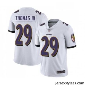 Fantastic Baltimore Ravens 29 Earl Thomas III White Vapor Untouchable Limited Player Football Jersey
