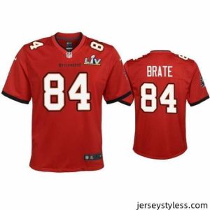 Premium Cameron Brate Buccaneers Red Super Bowl Lv Game Jersey