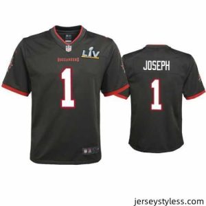 Stunning Greg Joseph Buccaneers Pewter Super Bowl Lv Game Jersey
