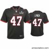 Premium John Lynch Buccaneers Pewter Super Bowl Lv Game Jersey