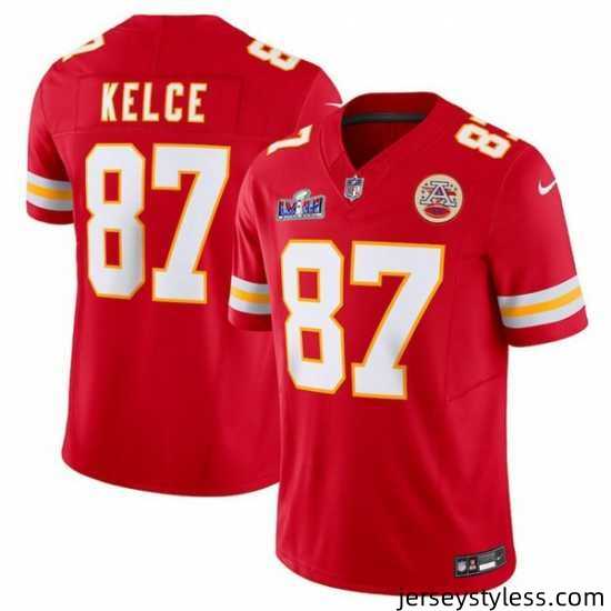 Youth-Kansas-City-Chiefs-87-Travis-Kelce-Red-2023-F-U-S-E-Vapor-Untouchable-Limited-Stitched-2024-Super-Bowl-LVIII-Jersey-865378_23755_550X550