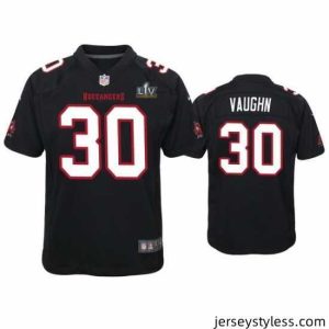 Impressive Ke'Shawn Vaughn Buccaneers Black Super Bowl Lv Game Fashion Jersey