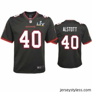 Premium Mike Alstott Buccaneers Pewter Super Bowl Lv Game Jersey