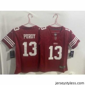 Impressive Nike 49ers 13 Brock Purdy Red Vapor Limited Jersey