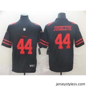 Stylish Nike 49ers #44 Kyle Juszczyk Black Stitched NFL Vapor Untouchable Limited Jersey