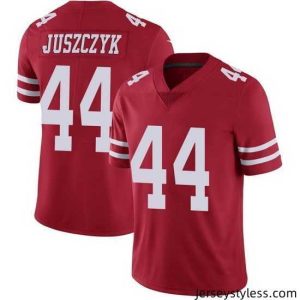 Impressive Nike 49ers #44 Kyle Juszczyk Red Stitched NFL Vapor Untouchable Limited Jersey