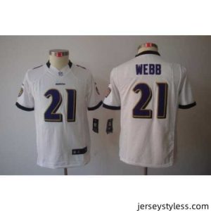 Stylish Nike Baltimore Ravens #21 Lardarius Webb White Color[Limited Jerseys]