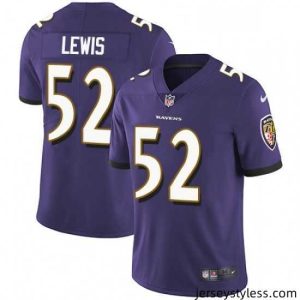 Impressive Nike Baltimore Ravens 52 Ray Lewis Purple Team Color Vapor Untouchable Limited Player NFL Jersey