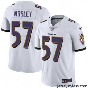 Amazing Nike Baltimore Ravens 57 CJ Mosley Elite White NFL Jersey