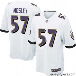 Amazing Nike Baltimore Ravens 57 CJ Mosley Game White NFL Jersey