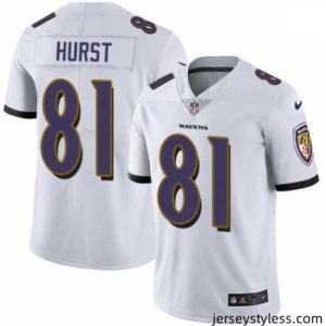 Impressive Nike Baltimore Ravens 81 Hayden Hurst White Vapor Untouchable Elite Player NFL Jersey